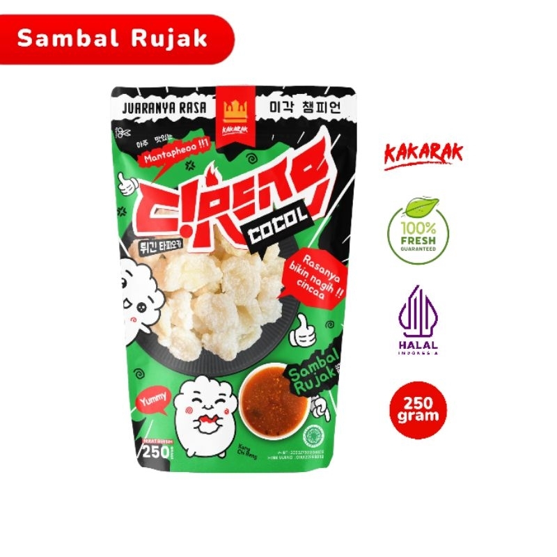 

KAKARAK - Cireng Cocol Sambal Rujak 250gr