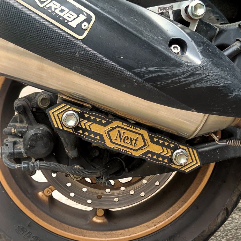 NEXT Braket Manisan Knalpot NMAX NEW Cyber Custom Full Laser Enggrav
