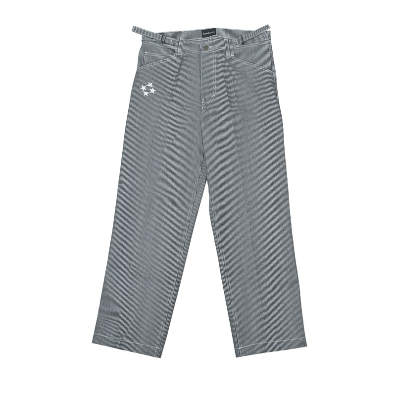 Satisfaction Carpenter Baggy Pants Strip Hickory