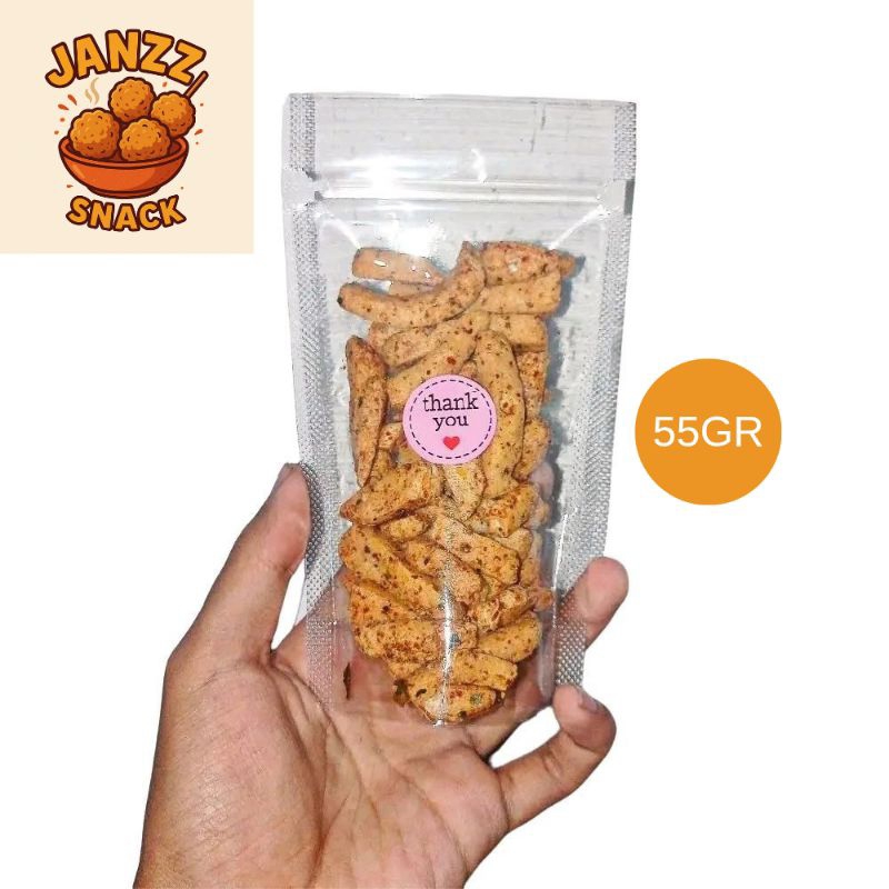 

Janzz Snack Basreng Baso Goreng Pedas Daun Jeruk 55gram