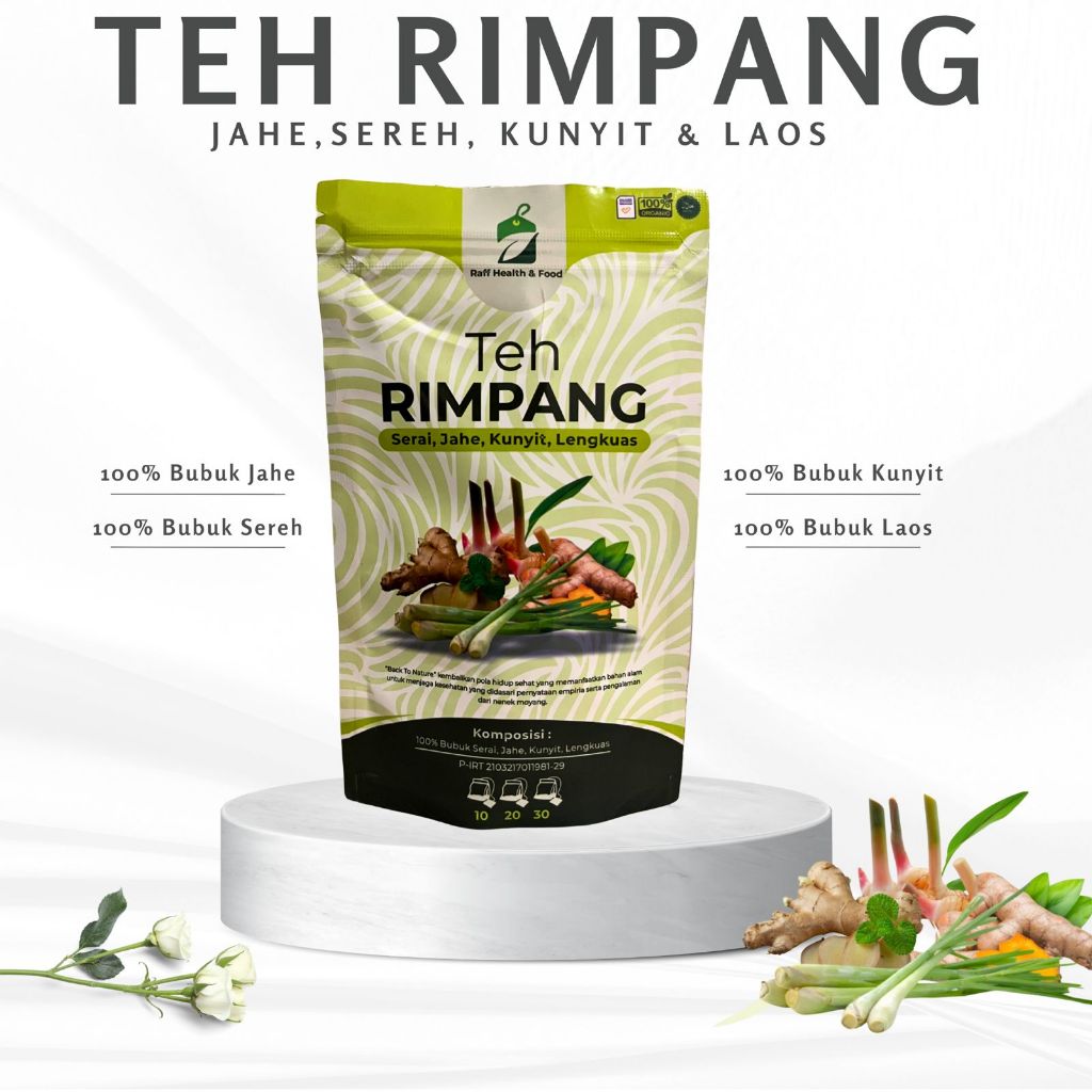 

Teh Rimpang Minuman Herbal JSR Teh Diet Detox Teh Jahe Serai Kunyit & Lengkuas Isi 30 Tea Bag