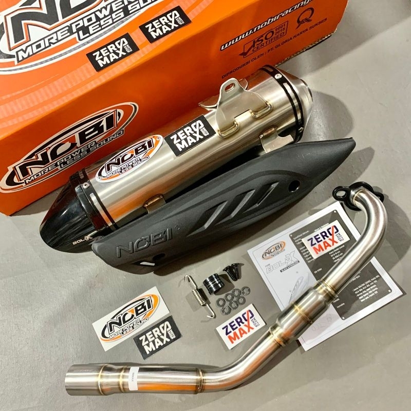 Knalpot Standar Racing NOBI NOB1 Bold X Stainless NMAX OLD 2015-2019 Original