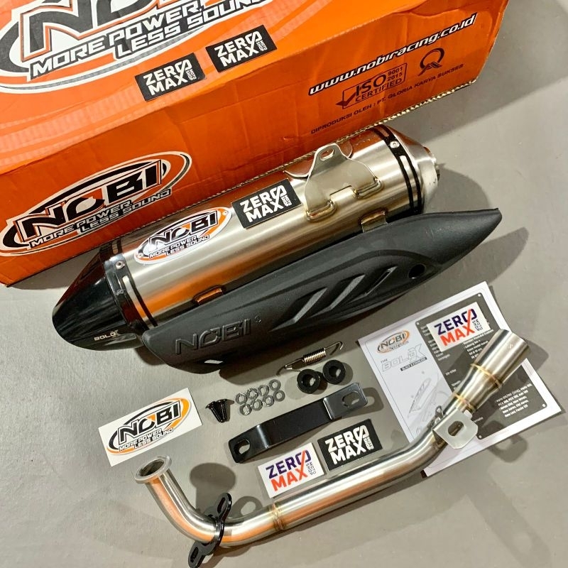 Knalpot Standar Racing NOBI NOB1 Bold X Stainless Fazzio 125 Grand Filano 125 Mio M3 Original