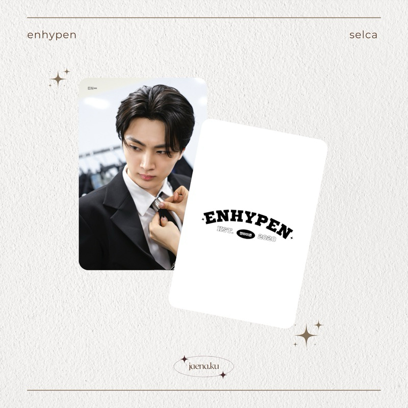 [EN-] PHOTOCARD SELCA 20 JUNGWON HEESEUNG JAY JAKE SUNGHOON SUNOO NI-KI UNOFFICIAL FANMADE