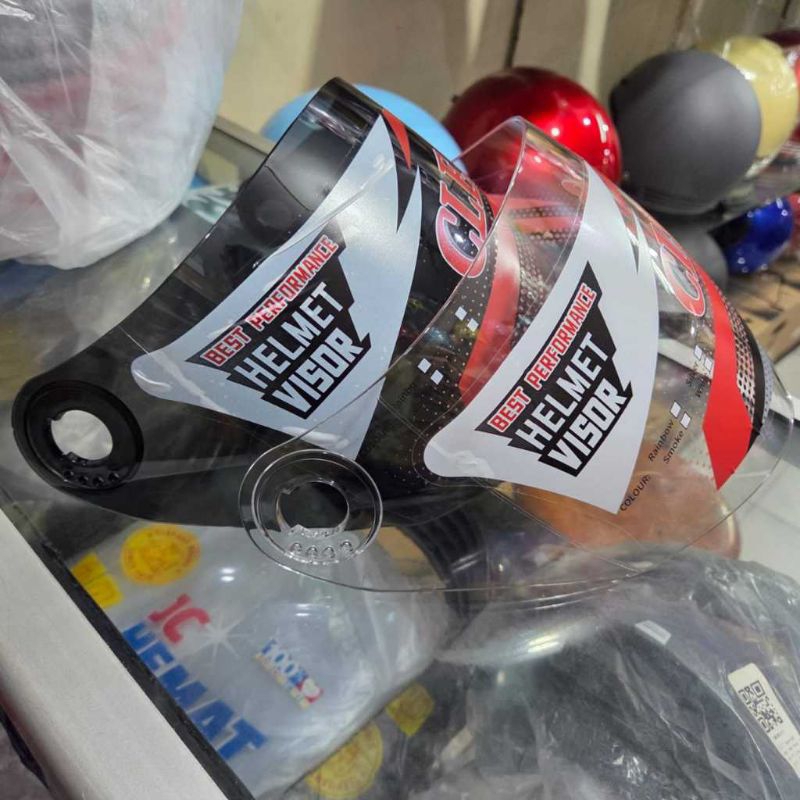 KACA HELM BMC MILAN WARNA HITAM DAN PUTIH