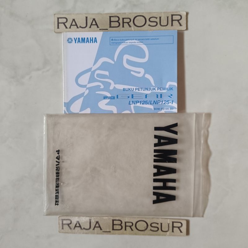 Buku petunjuk pemilik/Manual book Yamaha Mio Gear 125 Gear125 B3W 2020-Sekarang