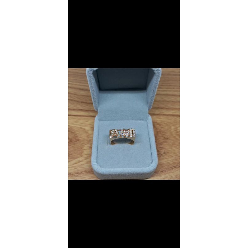 Cincin Nama Emas Berlian Asli