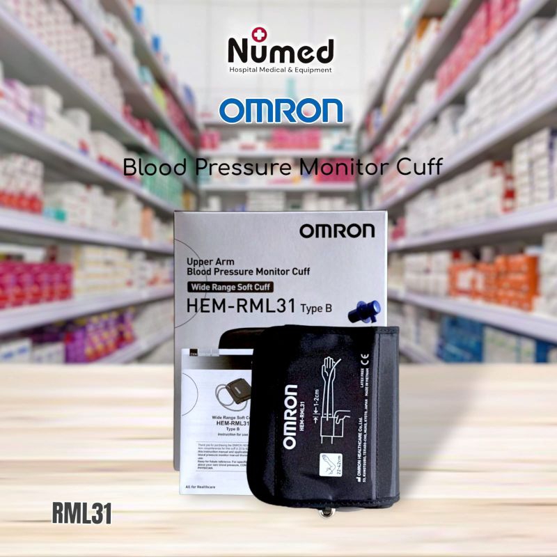 OMRON HEM-RML31 Size Large Cuff Manset Tensimeter Digital Original  / Manset Tensi Meter Omron / Man