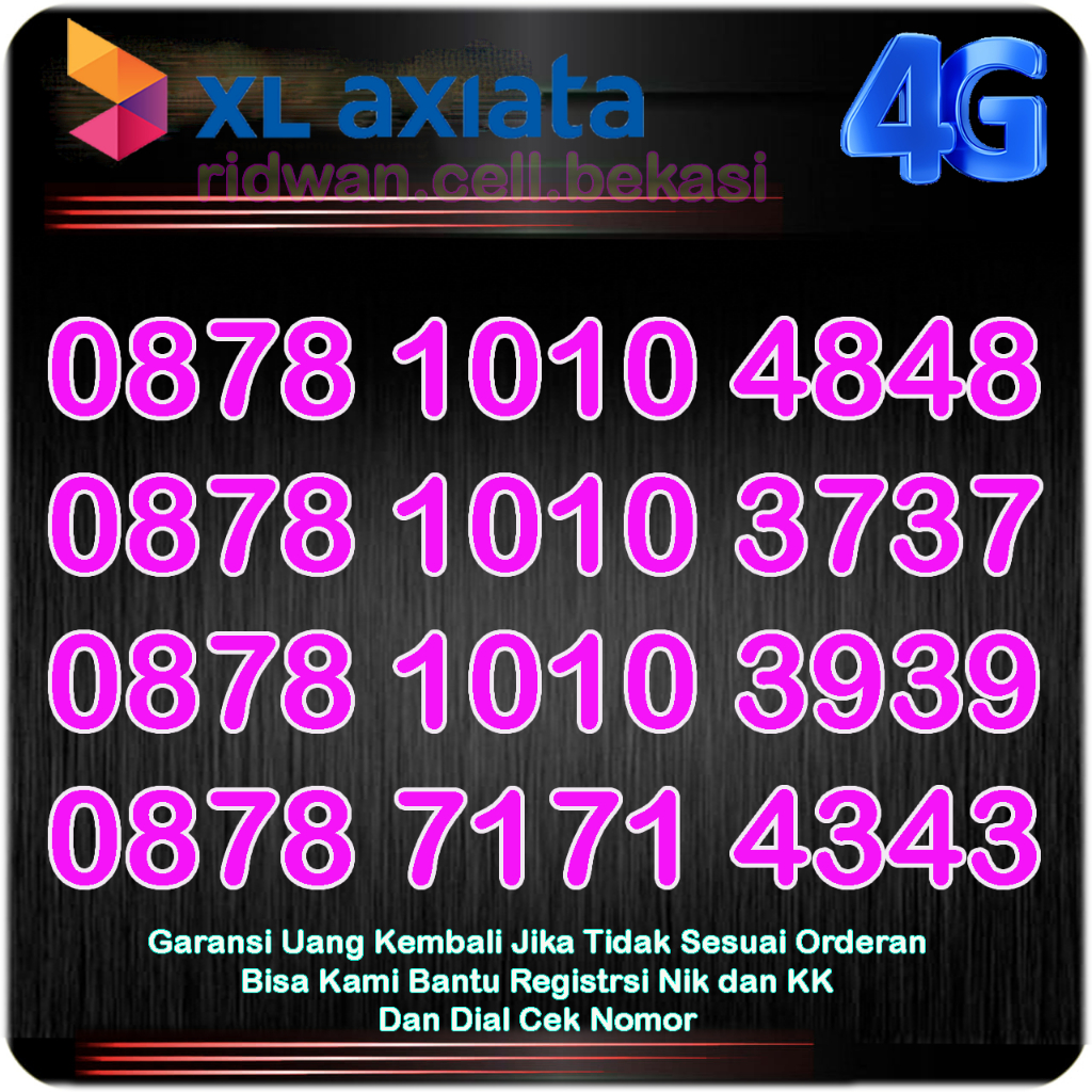 Nomor Cantik Kartu Perdana XL AXIATA 4G LTE ABAB CDCD XL90