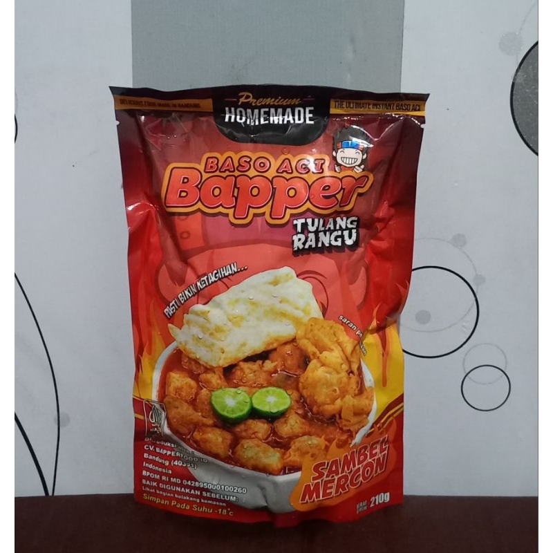 

Baso Aci Bapper Sambel Mercon