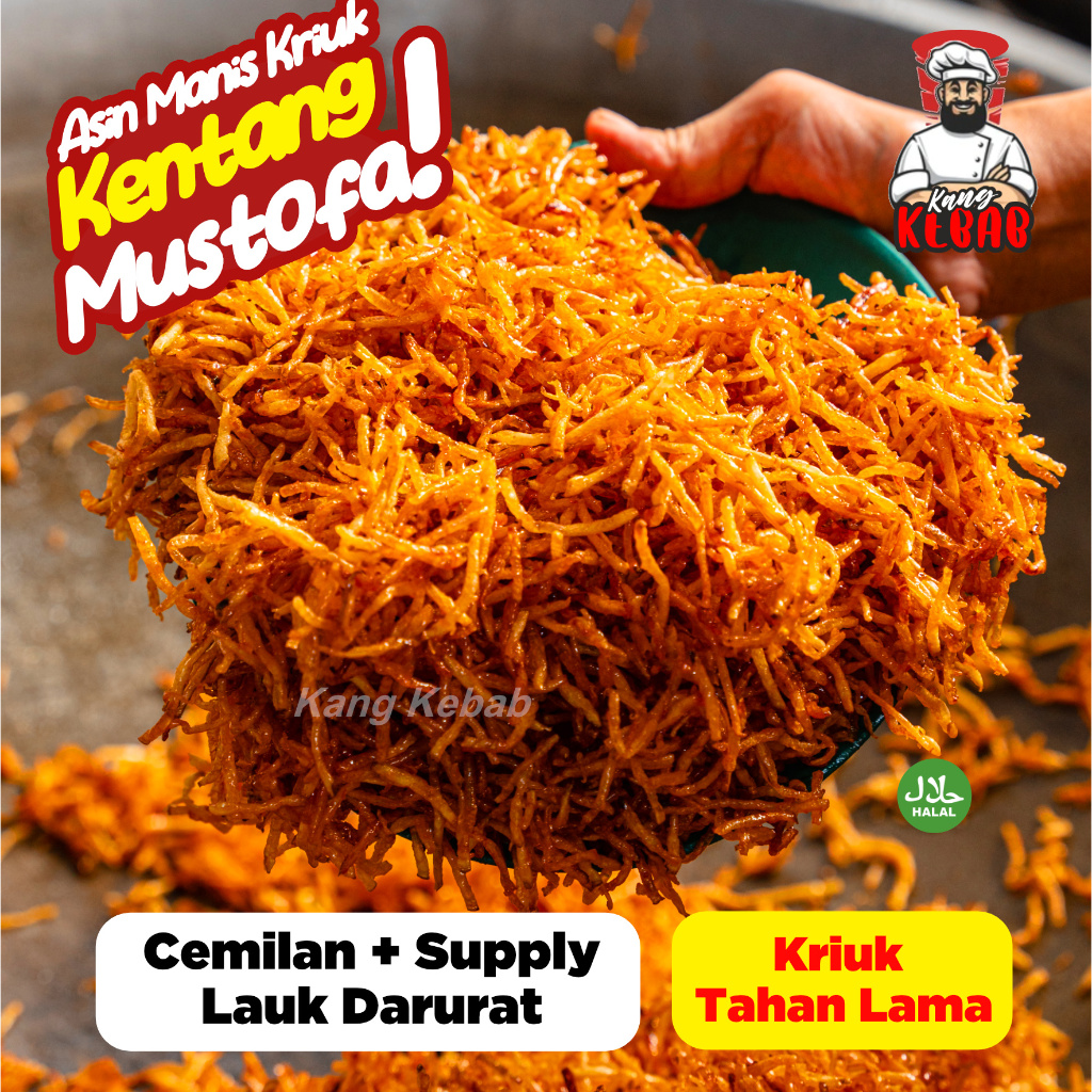 

Kentang Mustofa Pedas Gurih Balado Krispy 100 gram By Kang Kebab Cemilan Kekinian