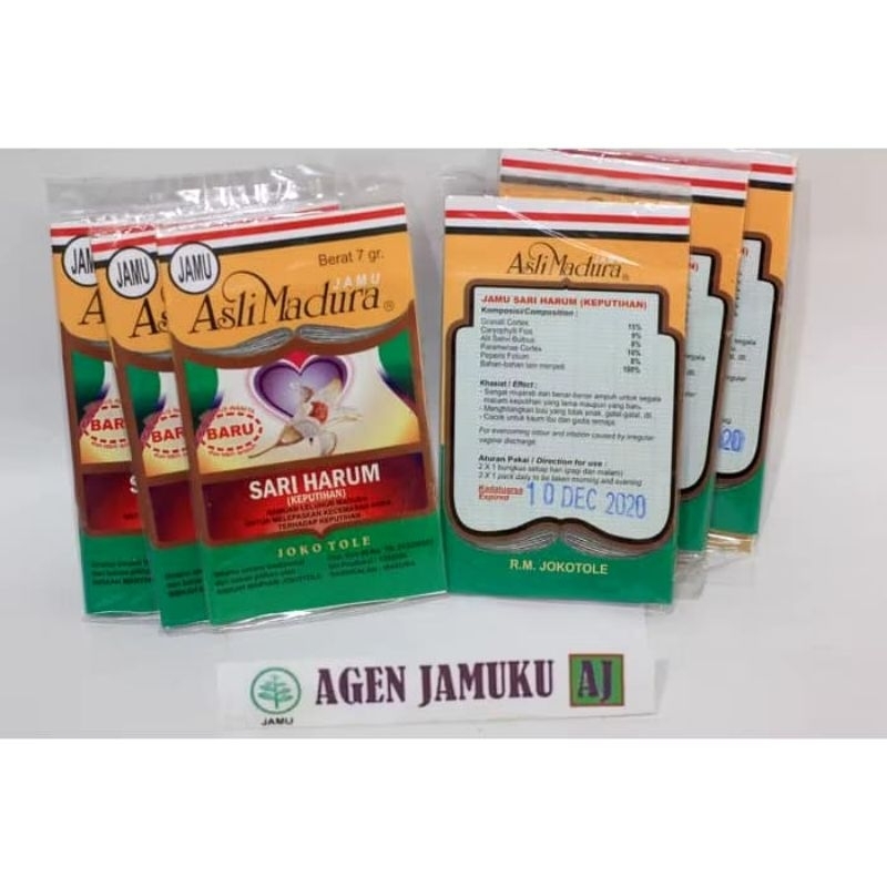 

keputihan pektai / sari harum serbuk jamu jokotole harga 1mpcs