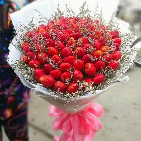 Strawberry bouquet arrangements | buket bunga isi buah stroberi asli fresh, bisa di konsumsi. Cocok 