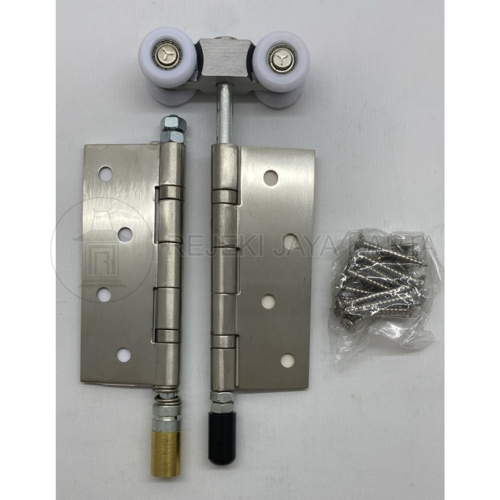 Roda Pintu Sliding Lipat Atas + Bawah + Engsel Lurus