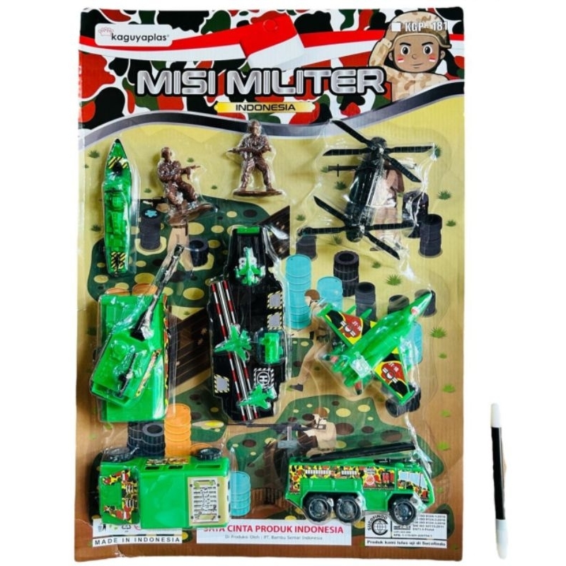 Mainan Mini Militery Set |mainan mobil dan pesawat militery