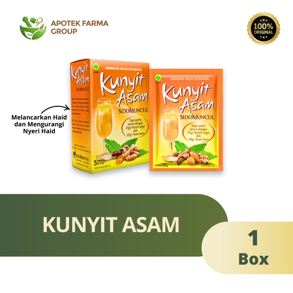 

Kunyit Asam Sirih Sidomuncul Jamu isi per Sachet