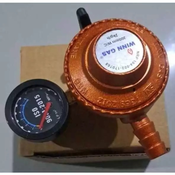 Welhome Regulator Kompor Gas Meter Tekanan Rendah Otomatis  merk win gas
