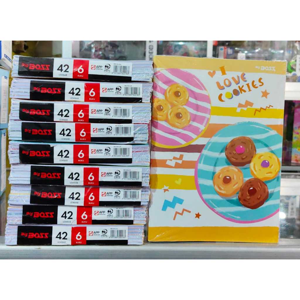 

Buku Tulis Merk Big Boss (Buku Besar) isi 42 Lembar (1 Pak isi 6 Buku)