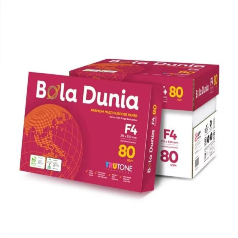 

HVS Bola Dunia F4 80g Folio