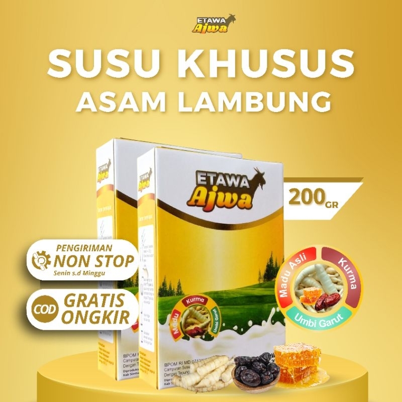 

SUSU ETAWA PREMIUM KHUSUS ASAM LAMBUNG DAN MAG AKUT