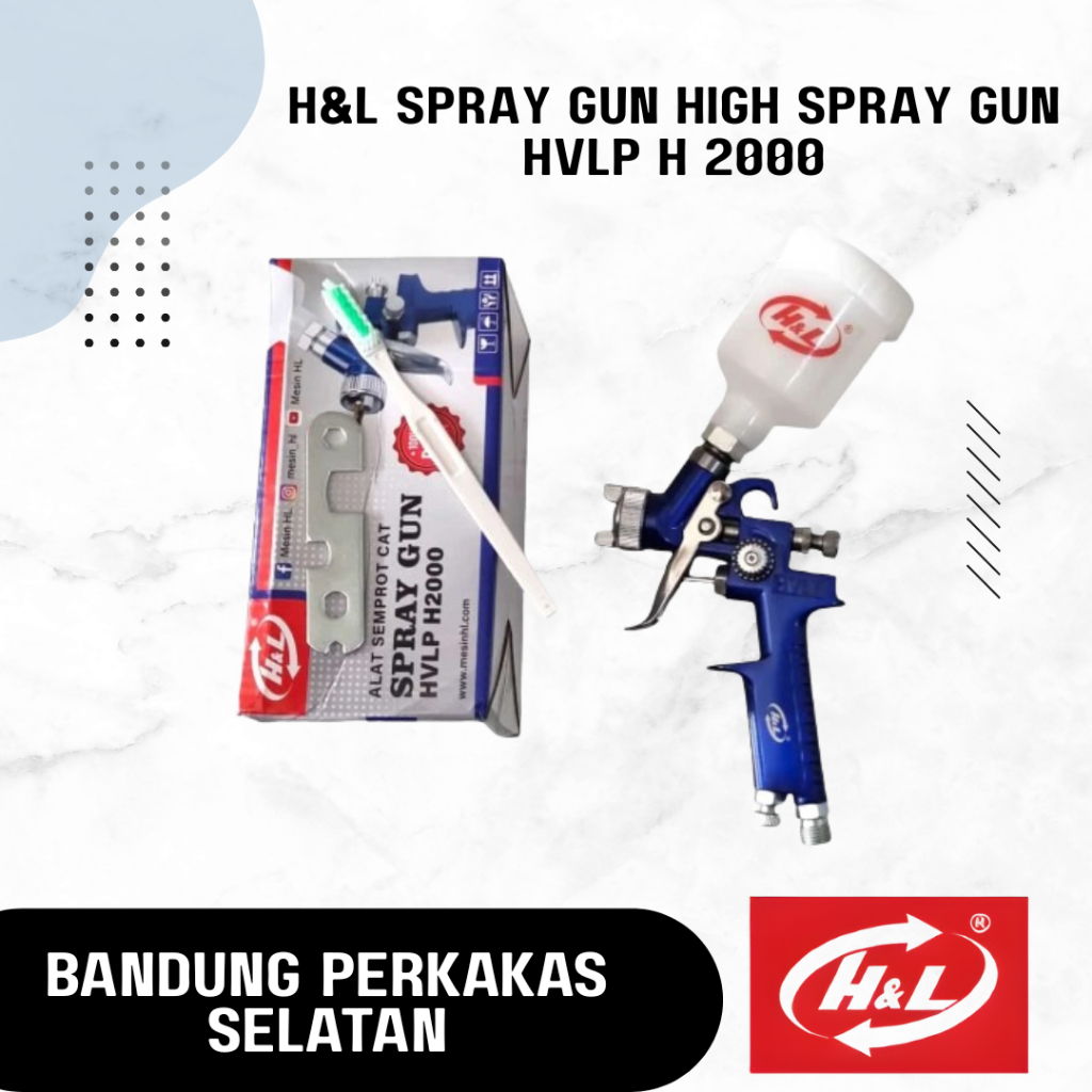 H&L Spray Gun High Spray gun HVLP H 2000 Precision Professional