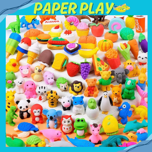 

PAPERPLAY Penghapus Motif Binatang Mini Lucu Keren / Eraser Karakter Animal STY34