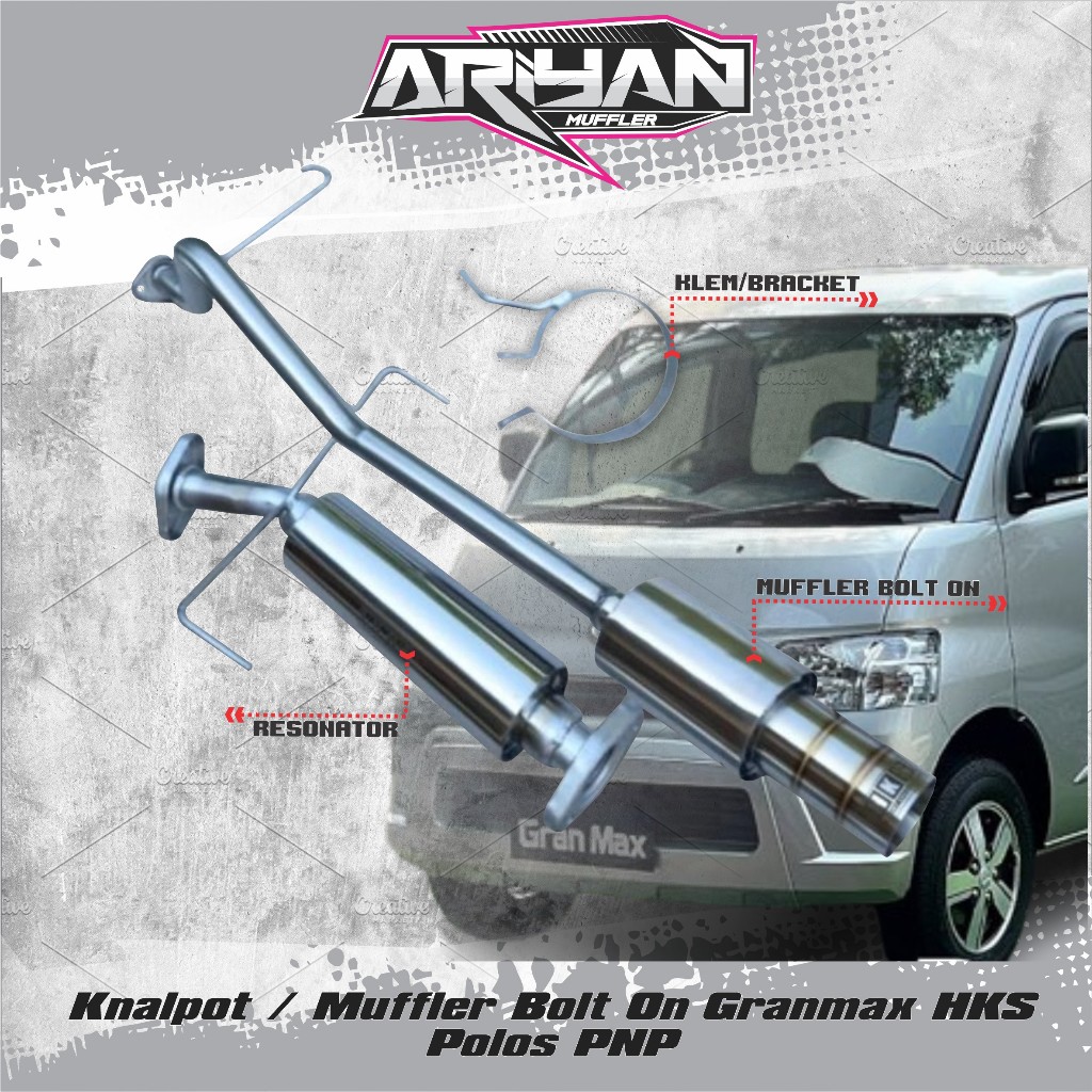 Knalpot / Muffler Bolt on Granmax HKS Polos PNP