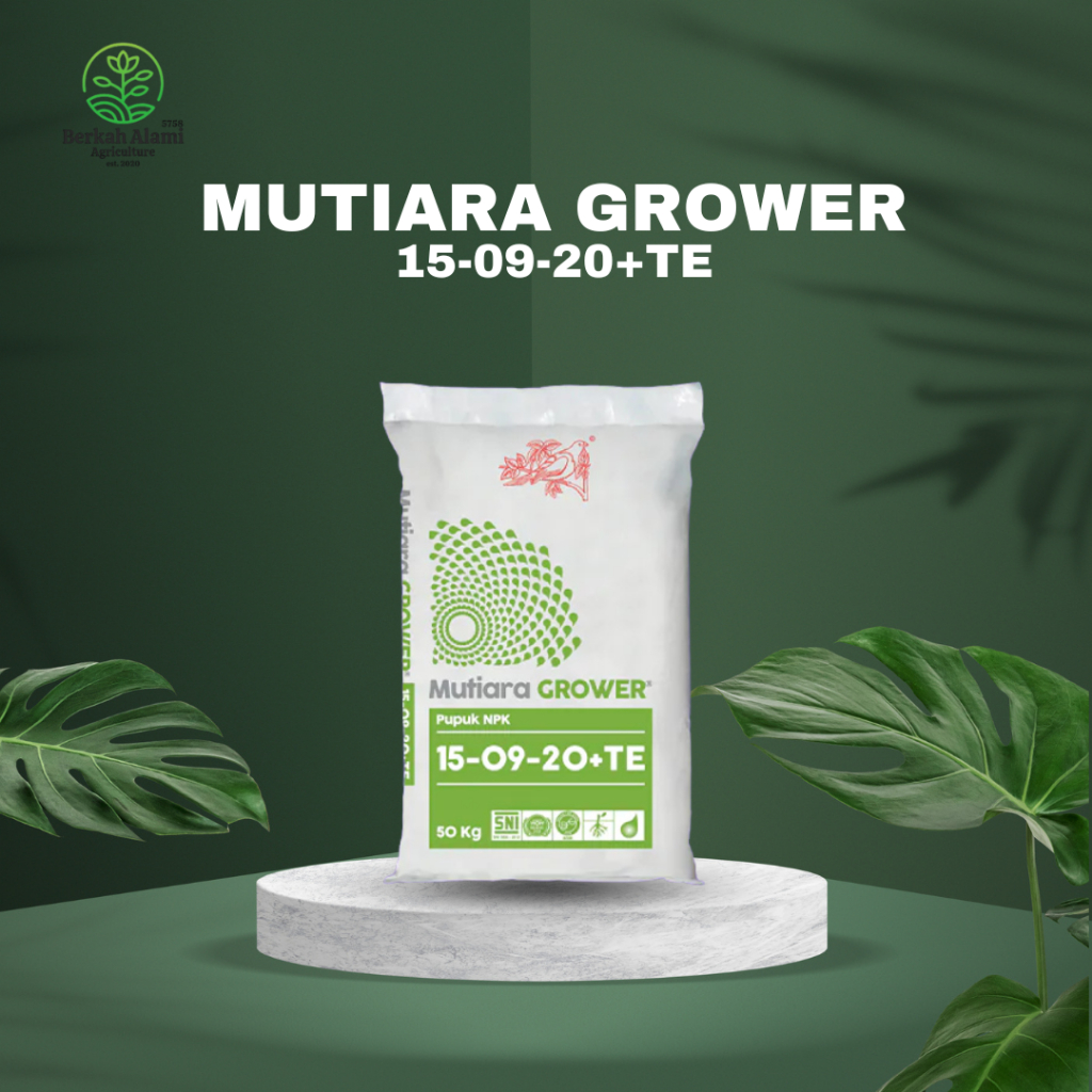 PUPUK NPK MUTIARA GROWER 15-09-20+TE