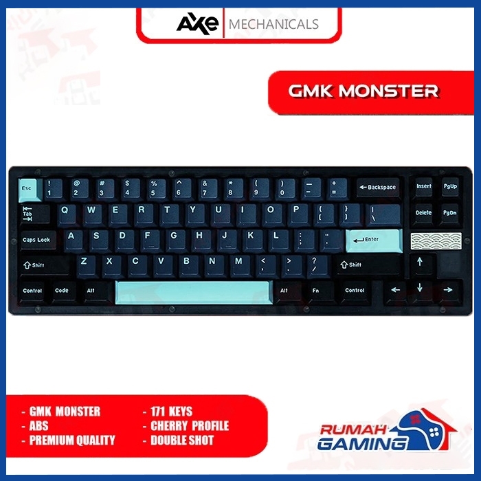 AXE MECHANICALS - Cherry - Gmk Monster - Abs - Double Shot
