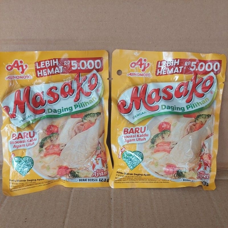 

Masako Rasa Kaldu Ayam 123 Gr Kemasan 5.000
