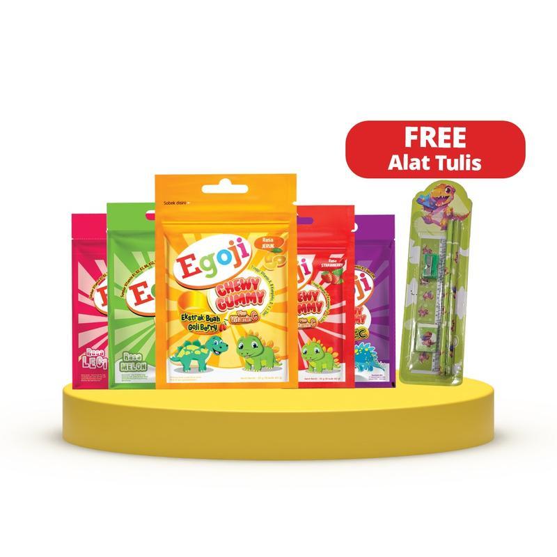 

Egoji Chewi Gummy 5 Sachet - Permen Gummy Vitamin Anak / Vitamin Daya Tahan Tubuh
