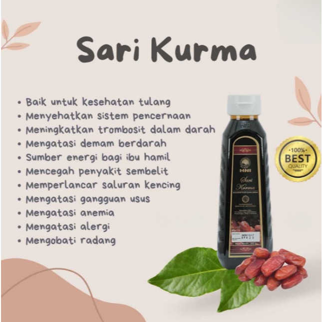 

HNI Sari Kurma – Sumber Energi Alami untuk Daya Tahan dan Nutrisi Sehari-hari