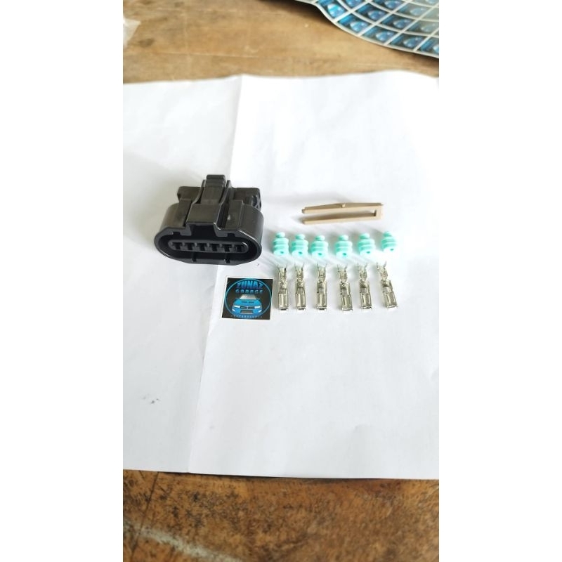 konektor connector soket 6 pin power TR Galant lele v6