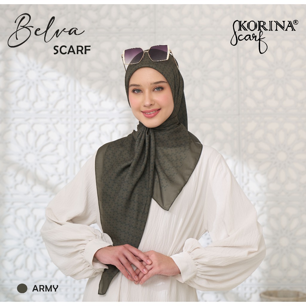 Korina_id - Belva Pattern Scarf_Premium Korina Scarf