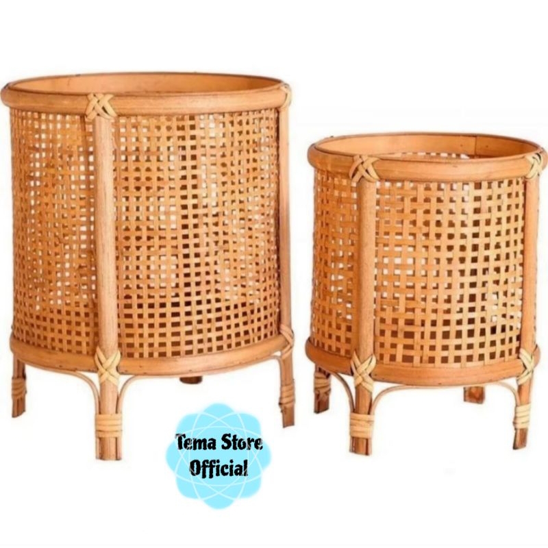 Standing pot rotan / Standing pot webing / Standing pot aesthetic