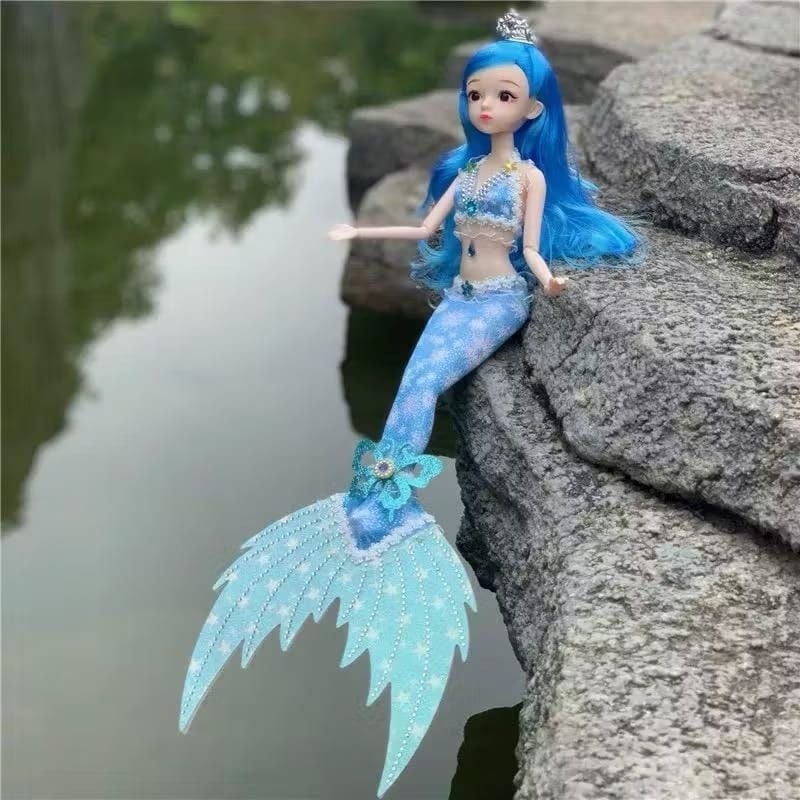 {IP} Boneka Putri Duyung Boneka Mewah dengan 11 Sendi yang Dapat Dilepas / Boneka Mermaid Doll Putri