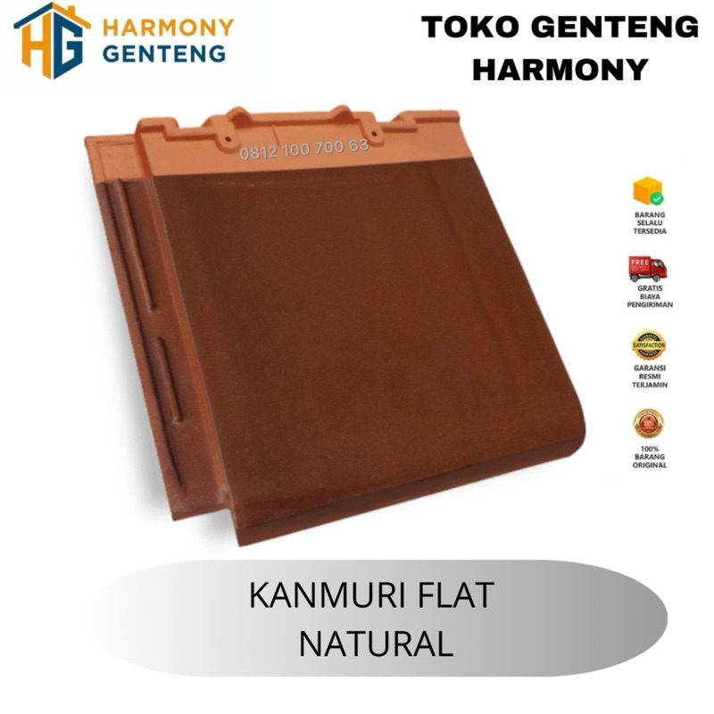 Genteng Kanmuri Flat Natural