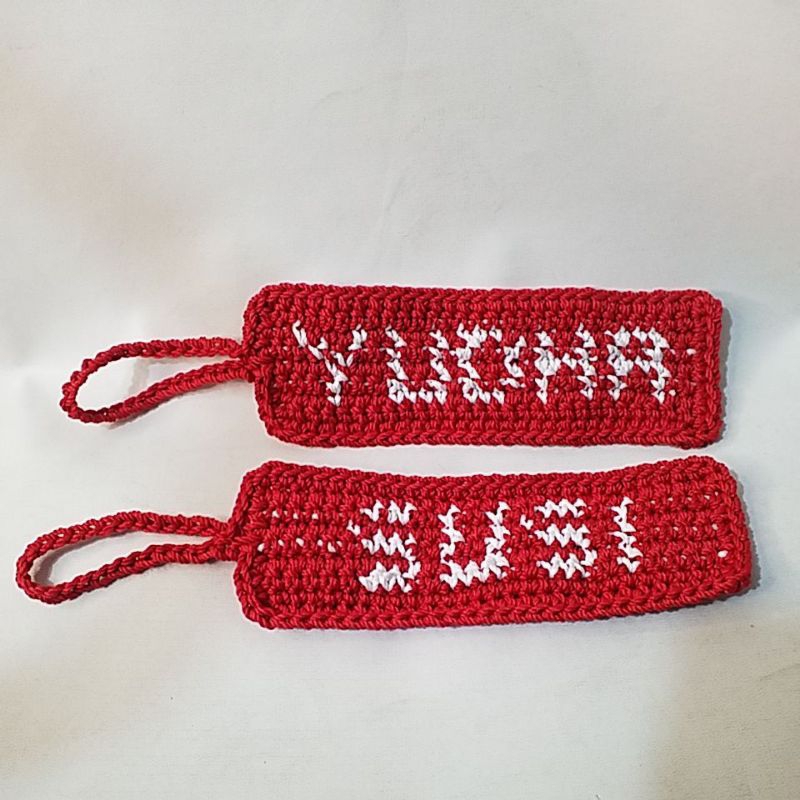 

LABEL NAMA RAJUT / name tag/ Label nama / label rajut