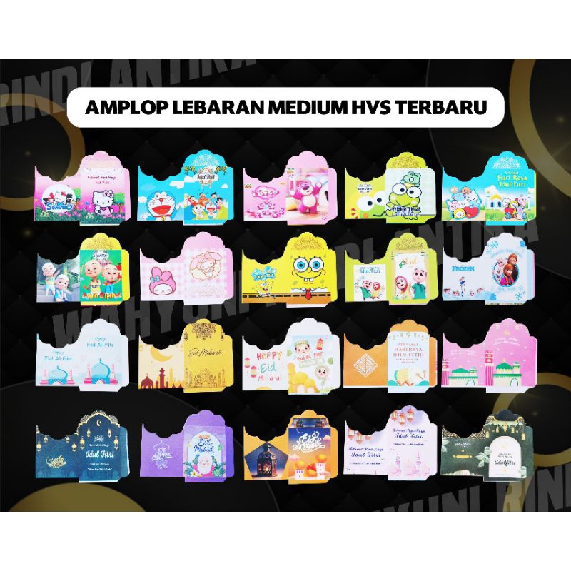 

[1000 Lembar]Amplop Lebaran HVS Kartun Muslim Snack