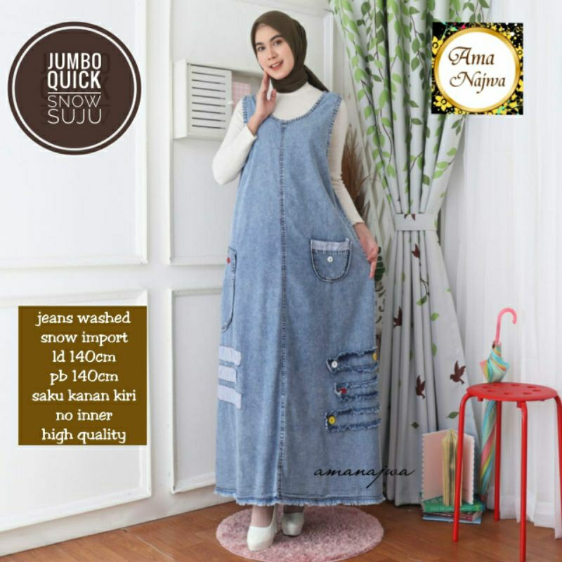 Quick Ld 140 fit XXXXL  Overall Jeans JUMBO / Amanajwa