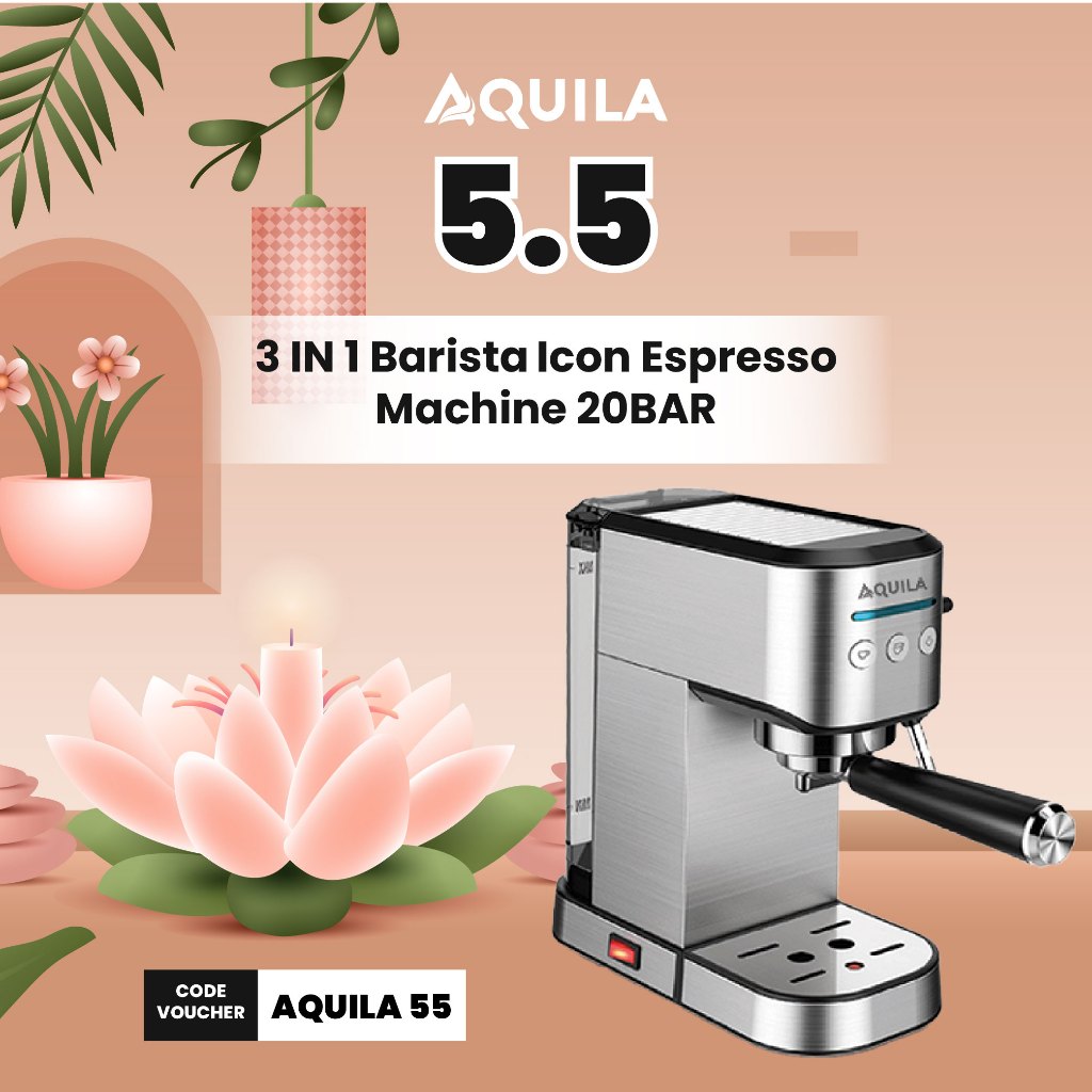 Aquila 3 in 1 Barista Icon Espresso Machine 20bar Cm200