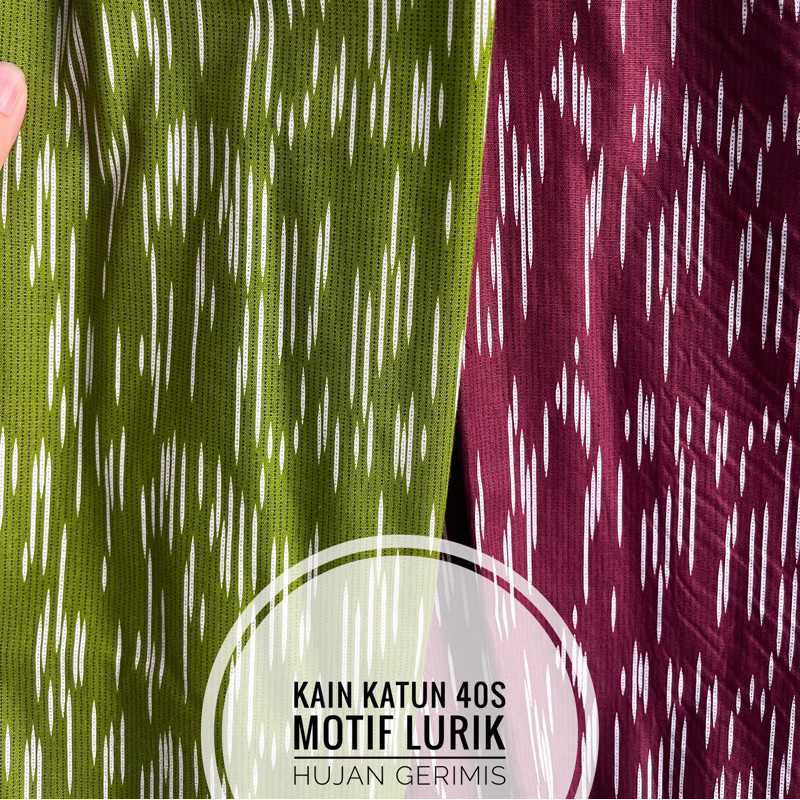 KAIN KATUN MOTIF LURIK HUJAN GERIMIS