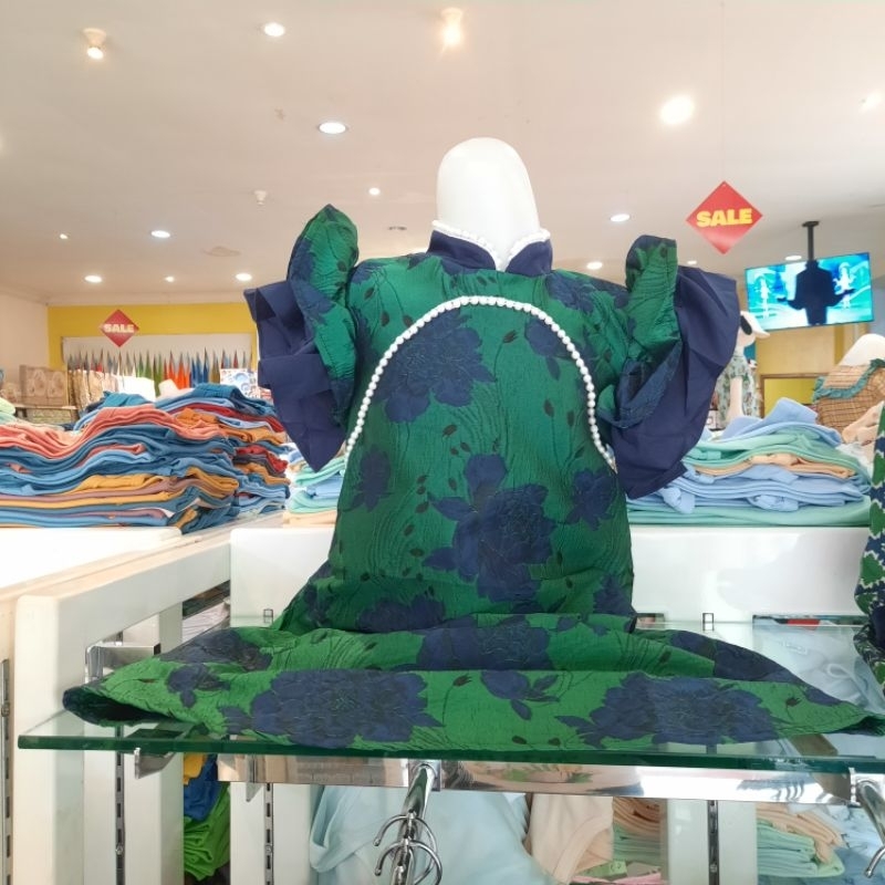 Dress warna hijau king kid