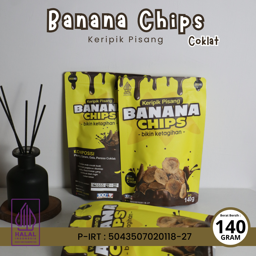 

Bananachips coklat lumer isi 140 g