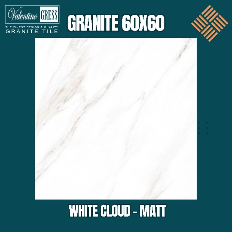 GRANITE 60X60 WHITE CLOUD | MATT | VALENTINO GRESS