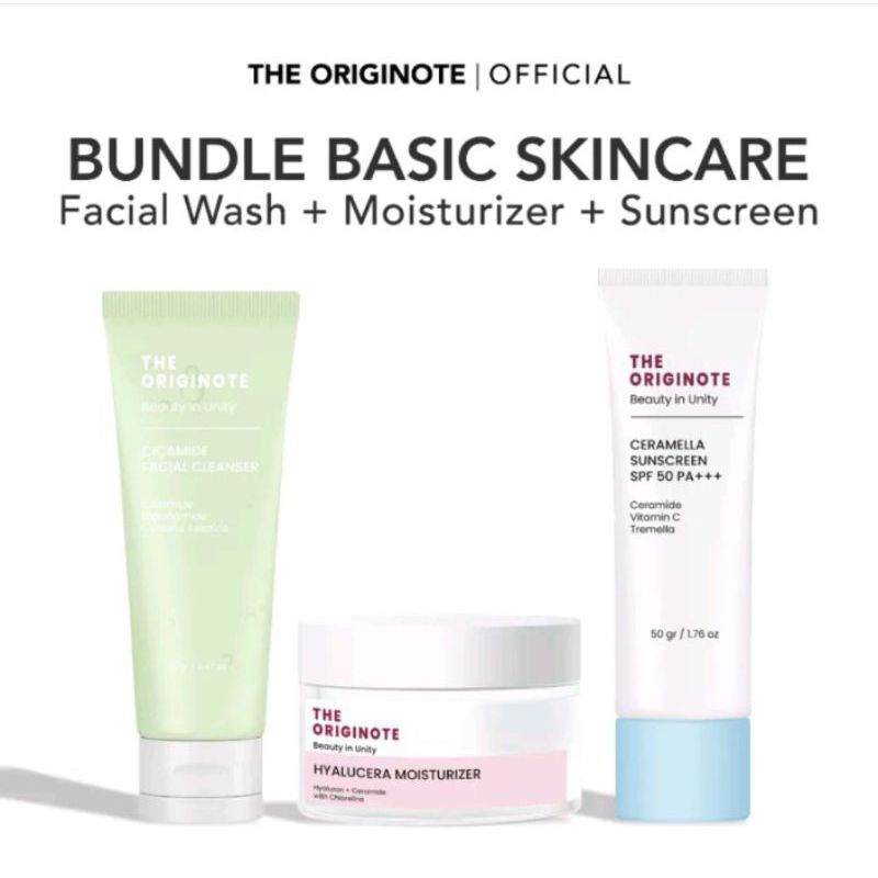 ( ORI 100% ) The originote moisturizer hyalucera | The originote sunscreen ceramella | The originote