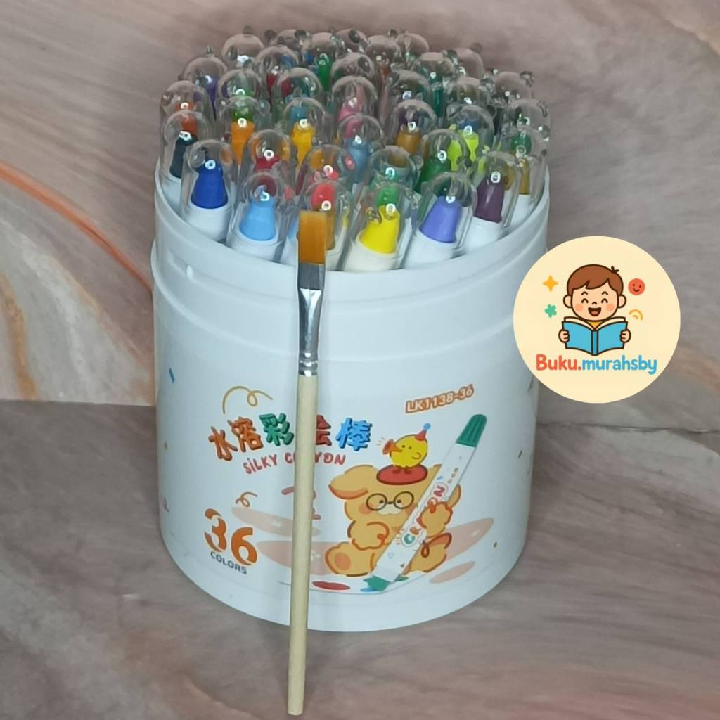 

MAGIC CRAYON For Kids - IMPORT QUALITY SILKY Crayon isi 36 COLORS / WARNA