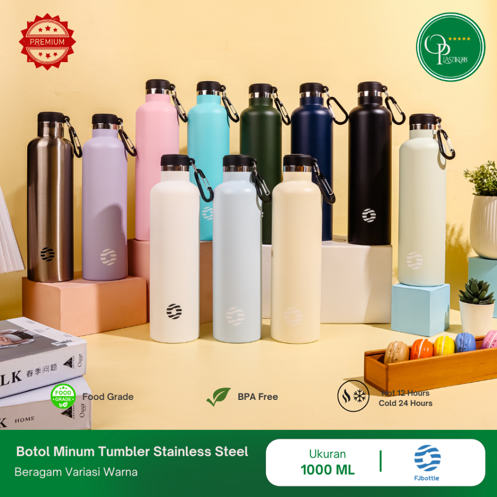 Botol Minum Tumbler Stainless Steel 1 Liter FJ Bottle By ONANNA