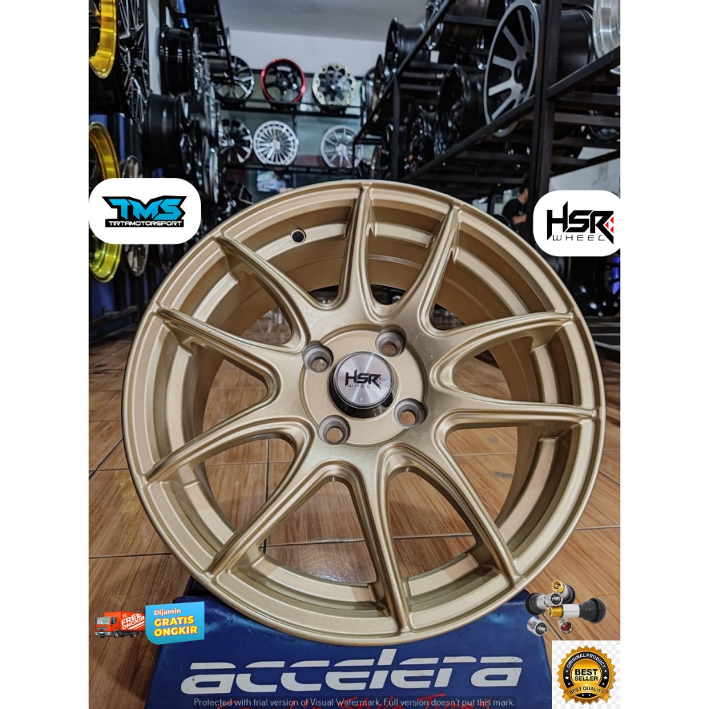 Promo Velg Ring15 HSR KAMIKAZE Pcd 4x114 Confero Binguo Panther Eterna Galant Carens Accent Optra