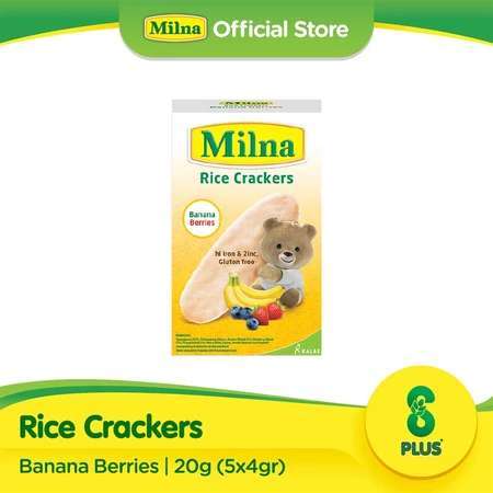 

MILNA RICE CRACKERS BANANA BERRIES - RAJA SUSU